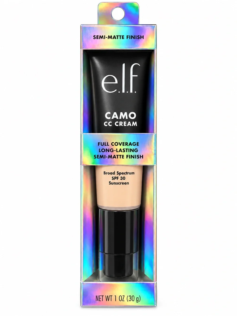 E.L.F Camo CC Cream Full Coverage Semi-Matte Finish Light 280 N